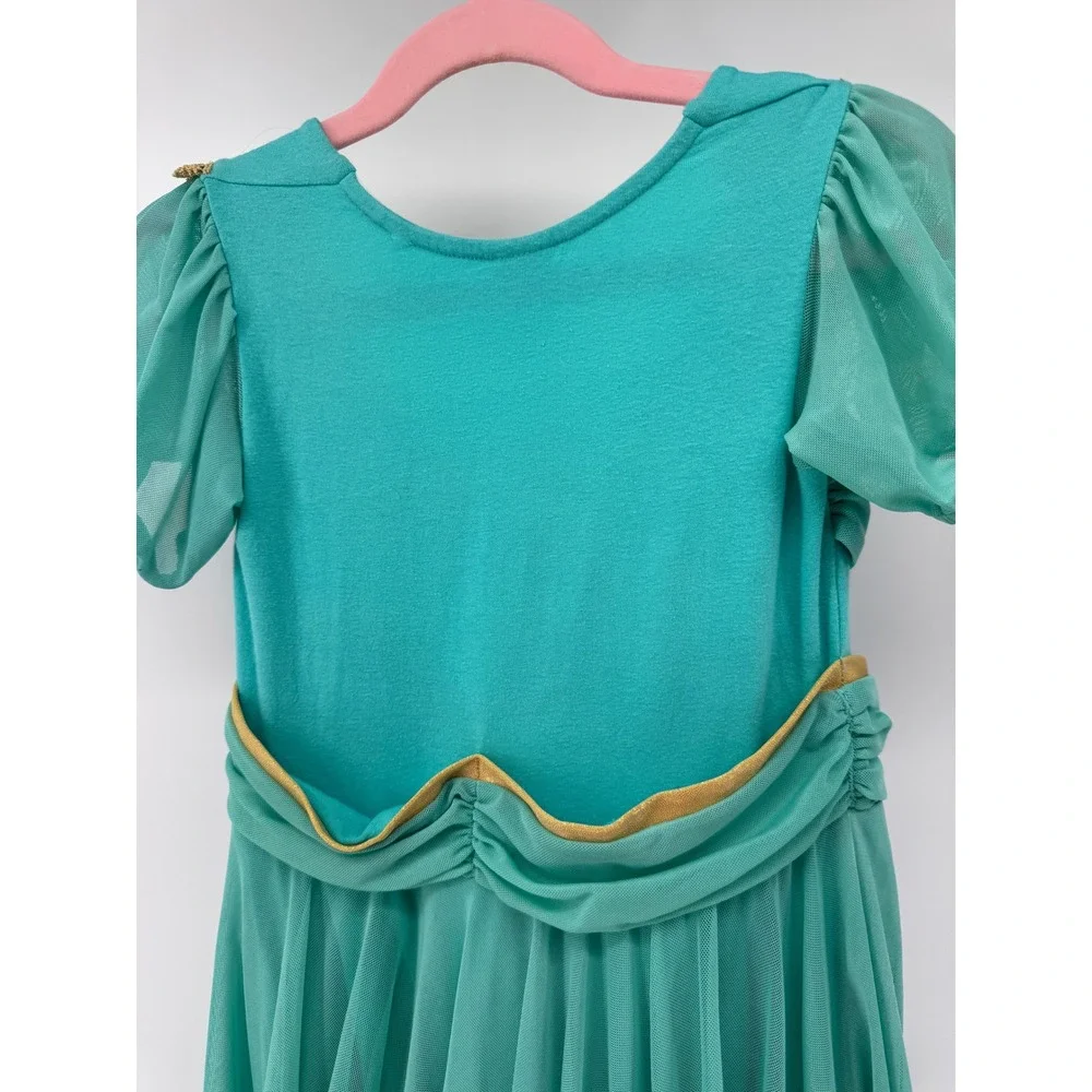 Pleiades Jasmine Costume Dress Kids 7 8 Teal Princess Play Dress Up